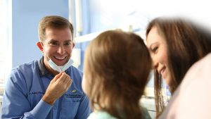 Child at dentist